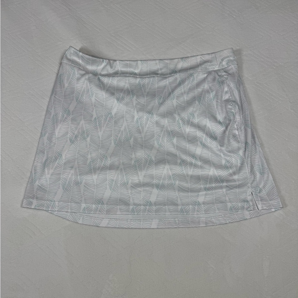 Play Dry GREG NORMAN Women's Skort Large White/Grey Athleisure Tennis Pickleball